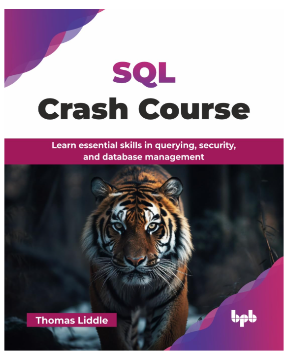 SQL Crash Course book cover by Thomas Liddle